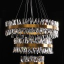 Loft Industry Modern - Razor Triple Circle Chandelier